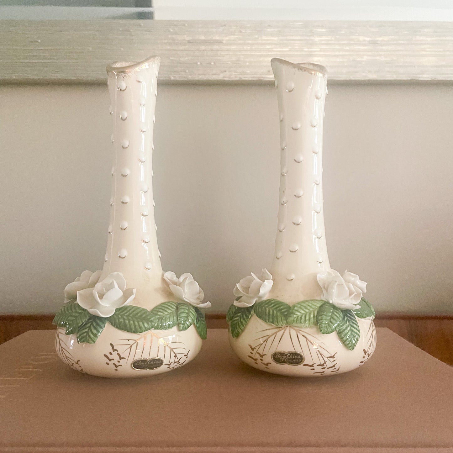 Bone China Flowers Vases (set of 2)