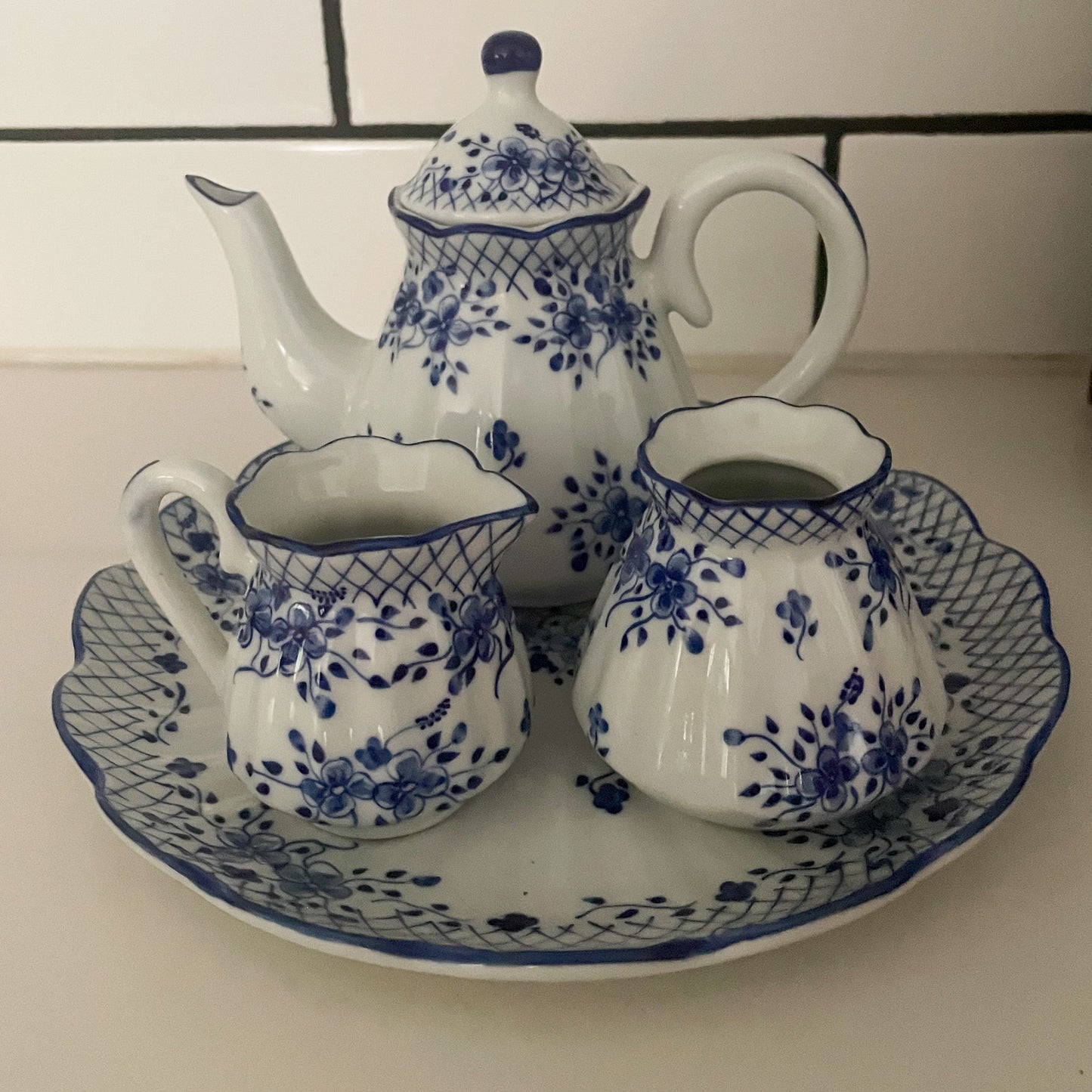 Hand Painted Girl’s Tea Set