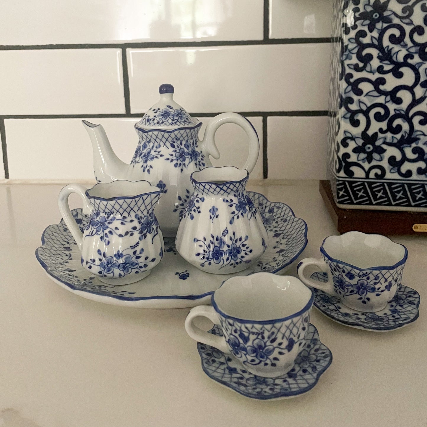 Hand Painted Girl’s Tea Set